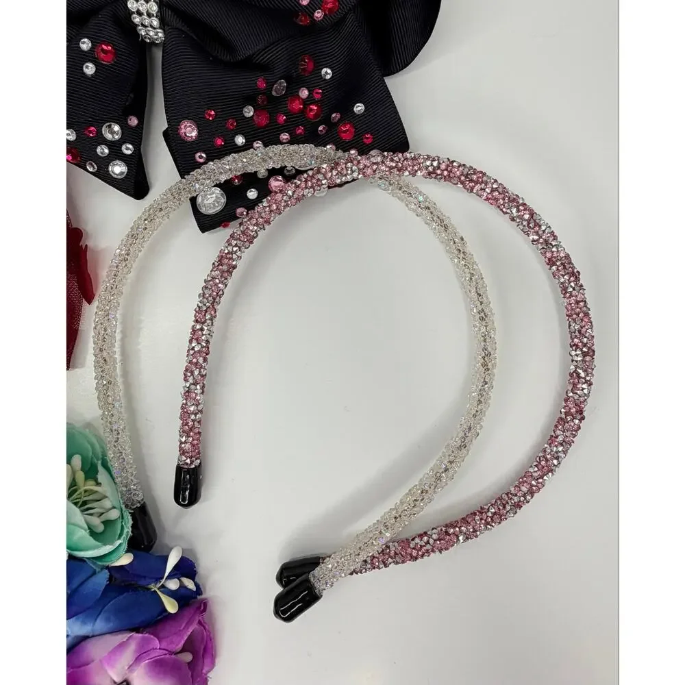 🎀 📦 Girls Hair Accessory Bundle 10 pc - JoJo Siwa Rhinestone Bow & Headbands